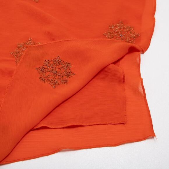 Y2K Embroidered Chiffon Cami Top - Picture 4 of 5